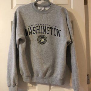 university of washington grey crewneck